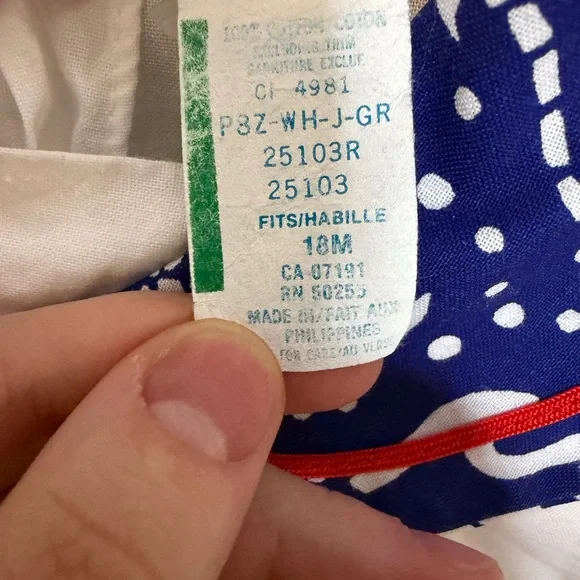 Vintage Nautical Baby Dress – Sailor Collar – 18M - Picture 2 of 5